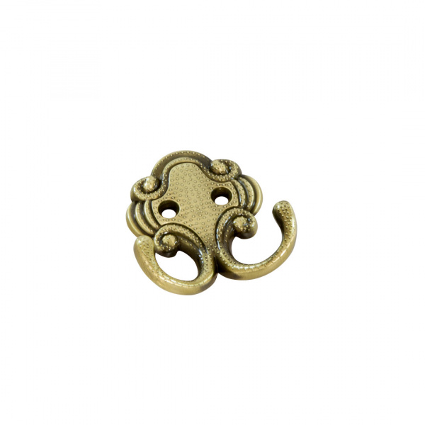 Крючок 2х рожковый KR 0201 BA Бронза KERRON 25 кг.