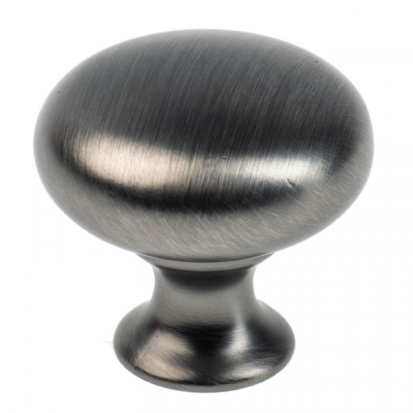 Ручка кнопка 293 Никель чёрный матовый