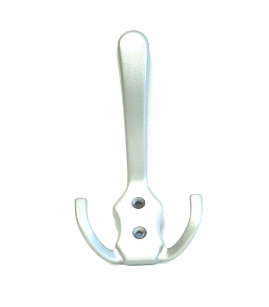 Крючок 3х рожковый металлический матовый Хром SL