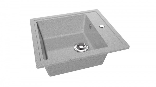 Мойка прямая Антарес Туманный агат NEW глянец  (497*440*200)