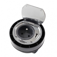 Удлинитель Ring 1 розетки 1А USB Хром шлифованный SFL