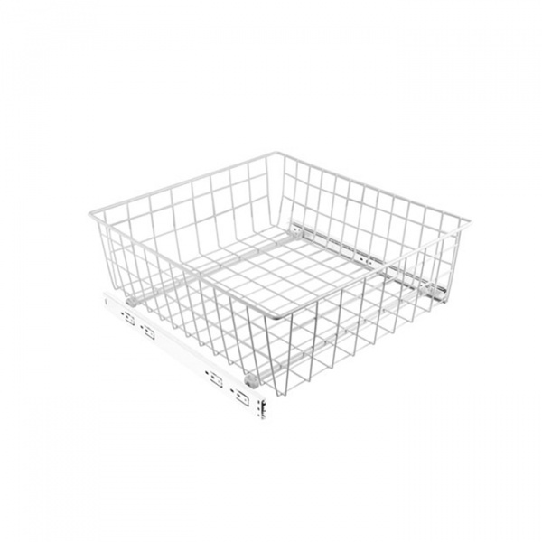 Корзина на шариковых направляющих 435х475х150 Белый Sibo 25 кг.