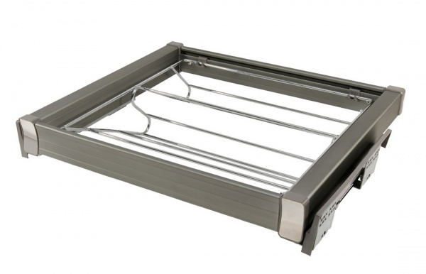 Выдвижная полка для обуви Elegant 900 с доводчиком Графит AMIX