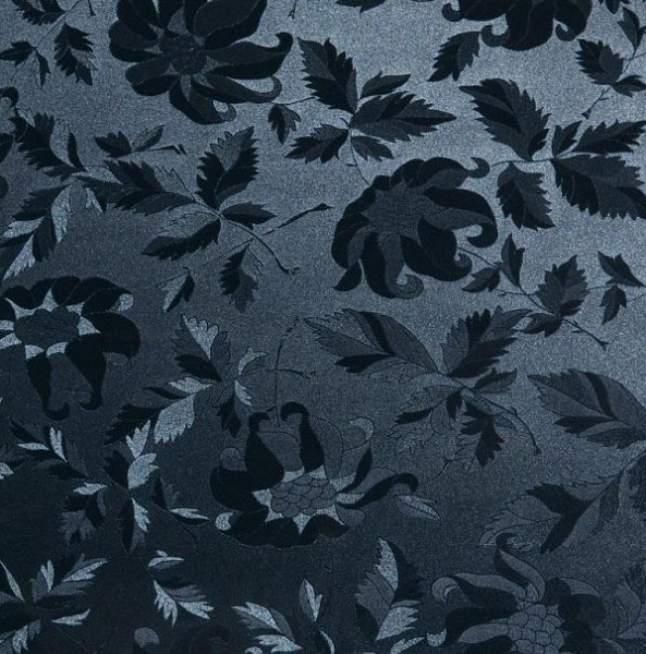 Панель глянцевая 18мм Чёрные цветы/Белый (629 SUPER CICEKLI SIYAH) Брак смотреть