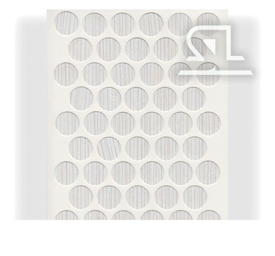 Пластиковые заглушки самоклеящиеся 14мм для евровинта KS8508 Северное дерево светлое PACIFIC