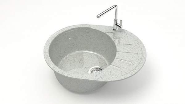 Мойка овальная Тейлор Z10 Q10 Светло-серый глянец