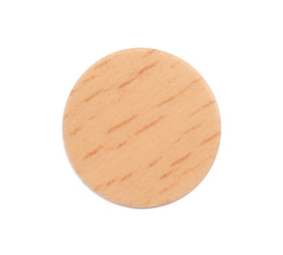 Пластиковые заглушки самоклеящиеся 18мм для евровинта PC2109 Бук светлый PACIFIC