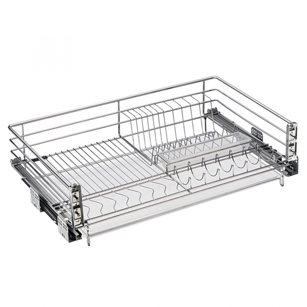 Сушка выкатная в нижнюю базу с доводчиком 800 Хром LEMAX