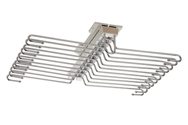 Выдвижная вешалка для брюк Exclusive с доводчиком Белый AMIX