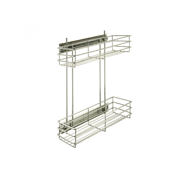 Бутылочница боковая 200 Хром универсальная без фасада LEMAX