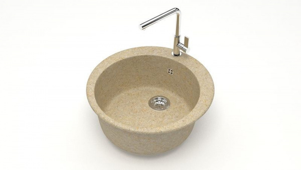 Мойка круглая  F510 Q14 Ваниль матовый