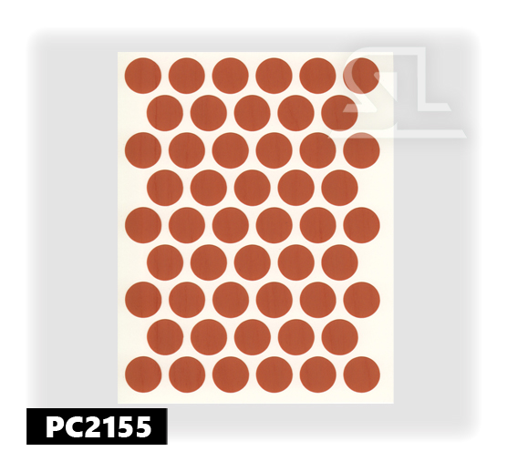 Пластиковые заглушки самоклеящиеся 14мм для евровинта PC2155Груша PACIFIC