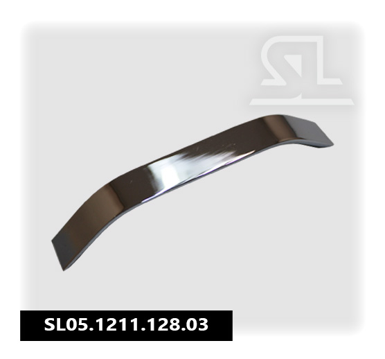 Ручка скоба SL 1211 128 мм. алюминий Хром SL