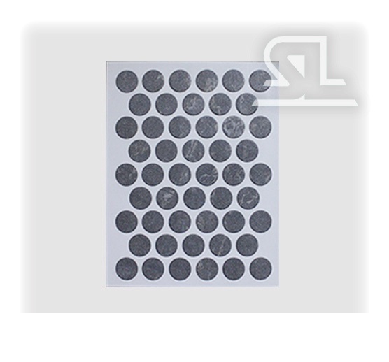 Пластиковые заглушки самоклеящиеся 14мм для евровинта L3028 Рускела PACIFIC