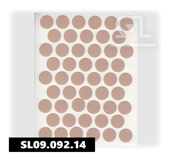 Пластиковые заглушки самоклеящиеся 14мм для евровинта A2222 PACIFIC