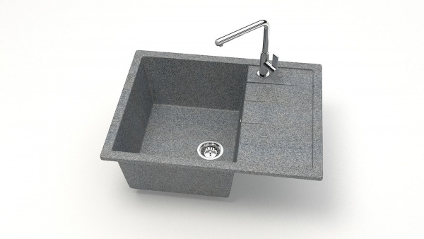 Мойка прямая F151 Q8 Тёмно-серый матовый
