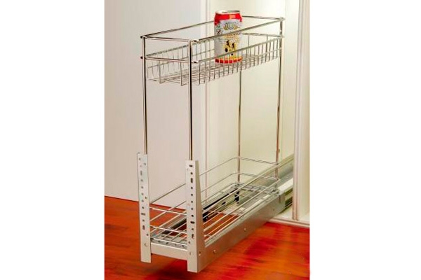 Бутылочница нижнего монтажа с доводчиком 150 Хром AMIX