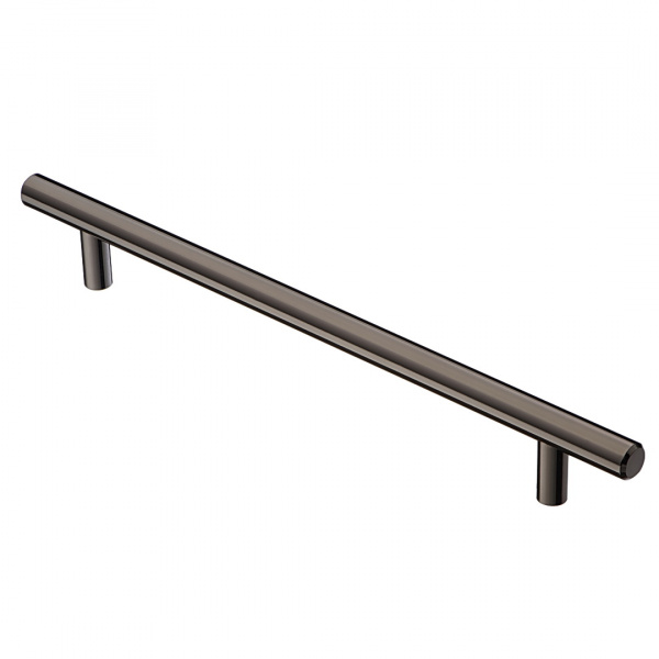 Ручка рейлинг R 3020 192 Хром чёрный