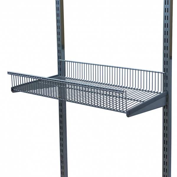 Полка-корзина проволочная 345х607 Серый GARDIE