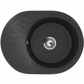 Мойка овальная малая U107М Ультра-чёрный
