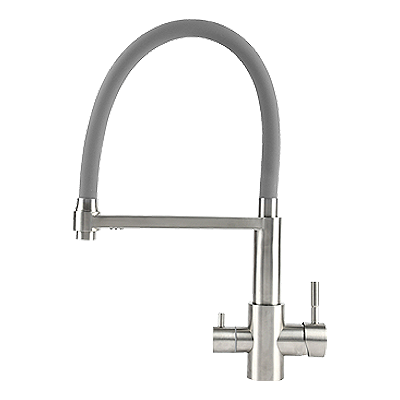 Смеситель RESA Серый под чистую воду гибкий OSGARD