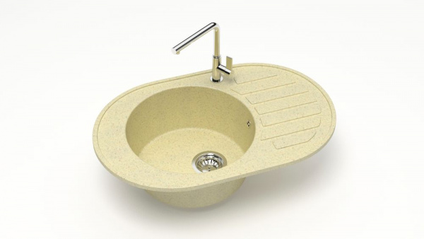 Мойка овальная F31 Q3 Бежевый фреш матовый