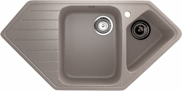 Мойка угловая U409 Песочный