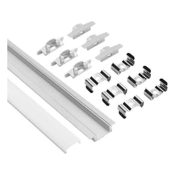 Алюминиевый профиль врез. 2000 х 17,4 х 7 мм ENCENDIENDO , Белый