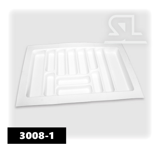 Лоток для столовых приборов 800 78*49 Белый глянец/матовый SL 