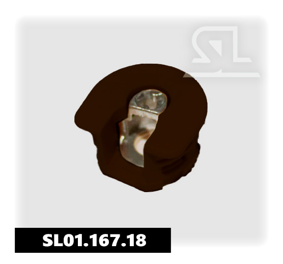 Полочный эксцентрик Mesan Raffix d20мм Коричневый