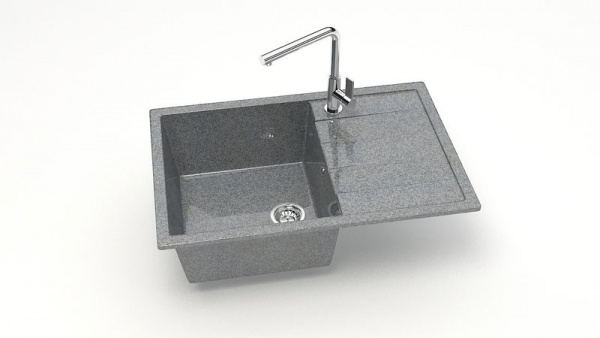 Мойка прямая Джоли Z161 Q8 Тёмно-серый глянец