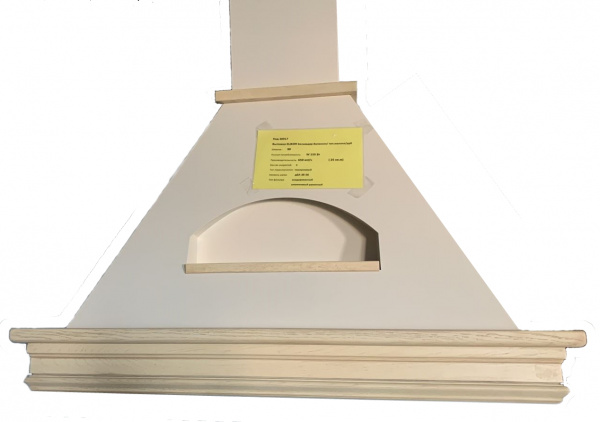 Вытяжка Бельведер Валенсия 90П-650-П3Г топ.молоко/дуб бел+пат