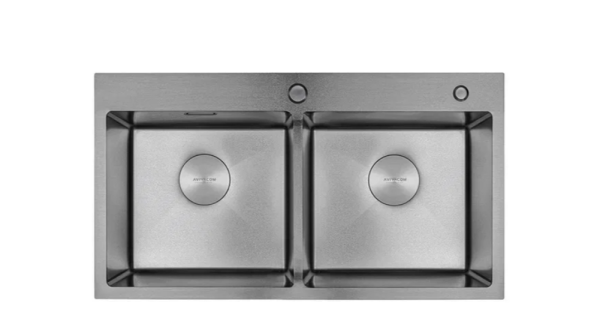 Мойка AVIVACOM 3мм 780*450мм Нано Сатин 2 чаши