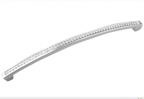 Ручка скоба UKS-009 160 Хром Хрусталь