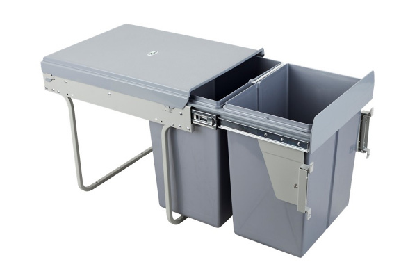 Контейнер 40 с креплением к фасаду AMIX высота 480мм (20+20л)