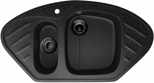 Мойка угловая U105 Чёрный