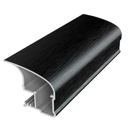 Ручка "L" ПРЕМИАЛ Чёрный муар 5400 мм