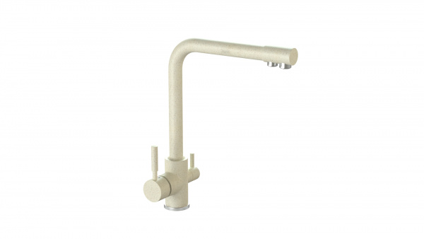 Смеситель КМ006 Q2 Бежевый матовый