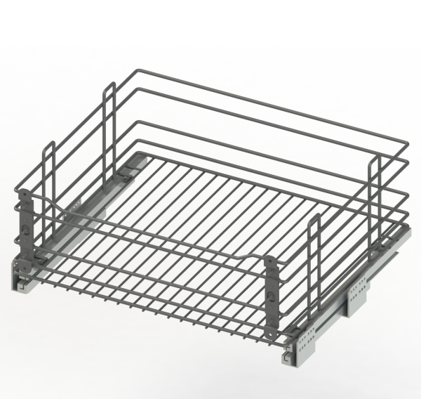 Корзина выкатная в нижнюю базу 600 без направляющих Хром ДТС ЮММ