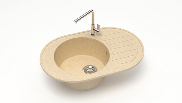 Мойка овальная F31 Q6 Слоновая кость матовый