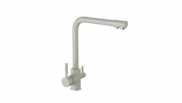 Смеситель КМ006 Q10 Светло-серый матовый