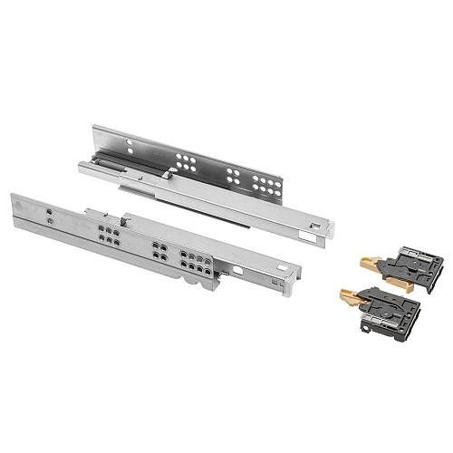 Направляющая шариковая скрытая 600 мм с доводчиком GTV 35 кг.