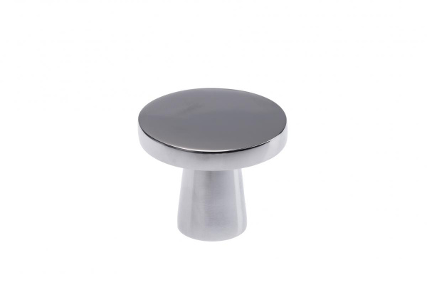 Ручка кнопка 1008S Хром матовый