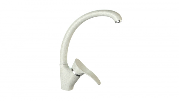 Смеситель КМ009 Q15 Белый гранит матовый