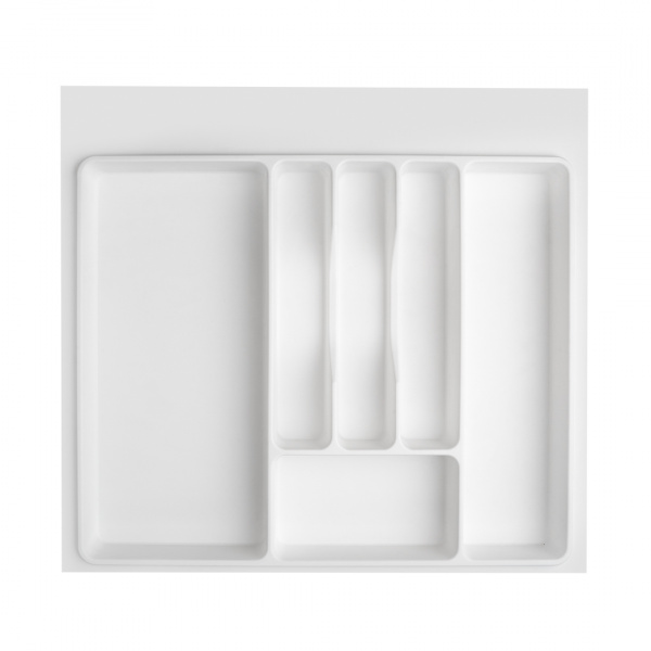 Лоток для столовых приборов в базу 600 мм Белый