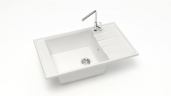 Мойка прямая F29 Q1 Белый лёд матовый