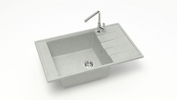 Мойка прямая F29 Q10 Светло-серый матовый