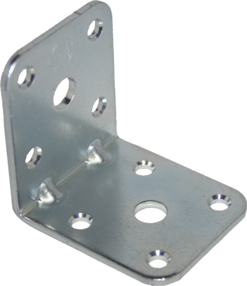 Уголок 47х47х40х2.3 мм 2 отверстия Цинк Металлист