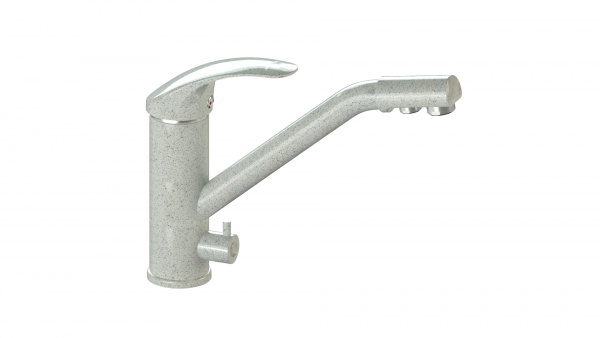 Смеситель MG010 Q10 Светло-серый глянец