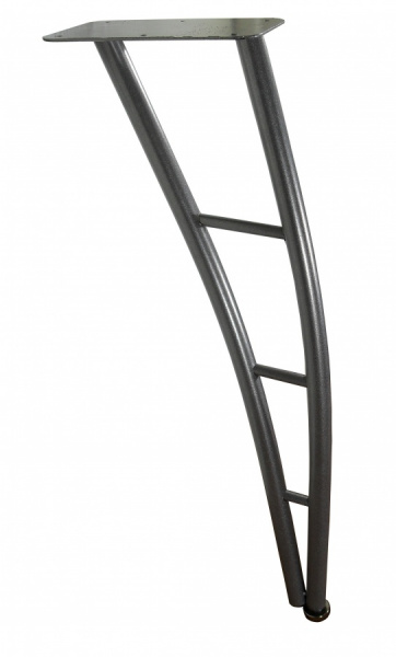 Опора стола регулируемая диаметр 25 мм с вставкой Металлик